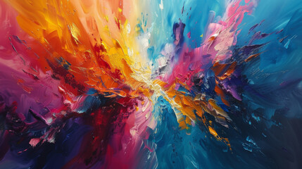 Abstract backgrounds bloom from oil paint textures, a canvas where creativity knows no bounds