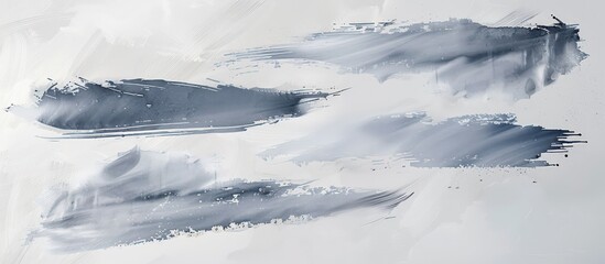 set of white background with strokes on gray, in the style of animated shapes