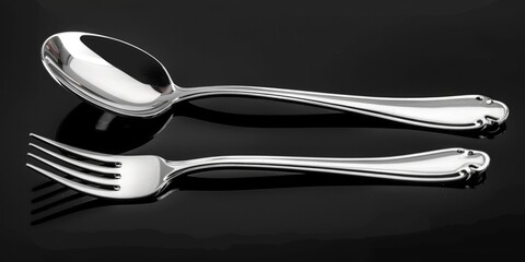 Kitchen utensils on dark background. Suitable for culinary concepts
