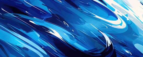 speed vector illustration with blue swivel backgrounds, in the style of fluid blending forms, bold lines and shapes