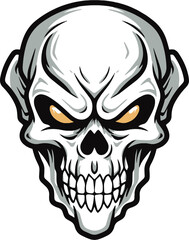 human skull vector