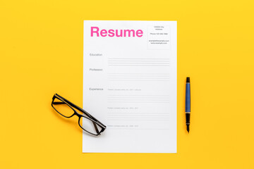 We are hiring. Employee filling resume files. Or HR manager reviewing resume applications