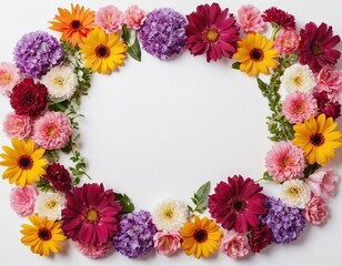 Obraz premium frame of flowers