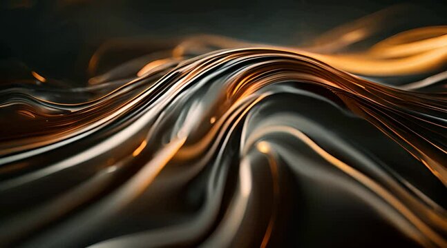 abstract fluid video with luxury elegant texture. Mixing paint or wavy liquid macro texture motion