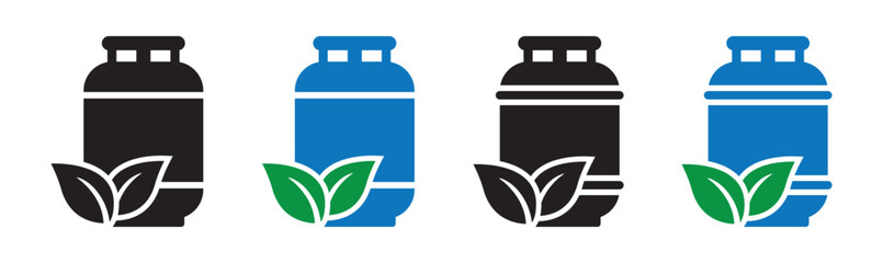 Bio gas icon, vector illustration