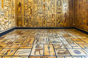 The Mystical Corridor of an Egyptian Temple