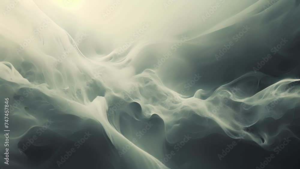 Poster soft ethereal tendrils of fog drift and swirl creating an ethereal landscape that feels as though it