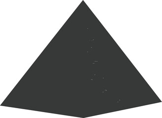 Fototapeta premium Silhouette ancient egyptian pyramid symbol logo black color only