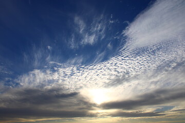 Cirrocumulus are formed by the deformation of Cirrus or Cirrostratus clouds or by the shrinkage of...