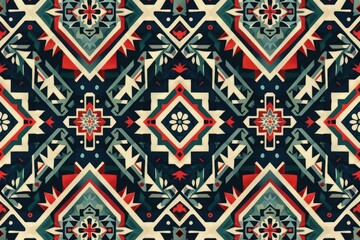 Beautiful embroidery.geometric ethnic oriental pattern traditional .Aztec style,abstract,vector,illustration.design for texture,fabric,clothing,wrapping,fashion,carpet,print