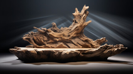 Coastal Driftwood Podium product display for product presentation