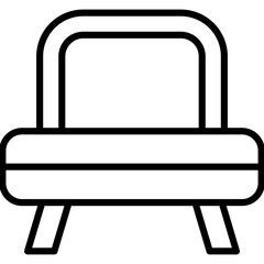 Armchair Vector Line Icon