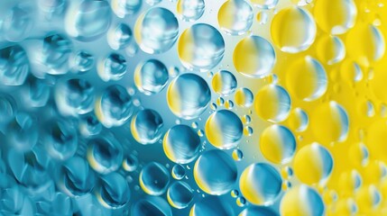Close up of bubbles in a glass, suitable for science or health concepts