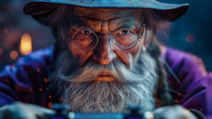 Fairy-Tale Character Magician. Illustration On The Theme Of Fairy Tales And Fantasy, Films And Cinema. Generative AI