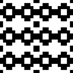 Seamless pattern. Inca crosses, squares ornament. Tribe motif. Tribal wallpaper. Ancient mosaic. Ethnic background. Folk image. Digital paper, web design, ethnical textile print. Vector artwork.