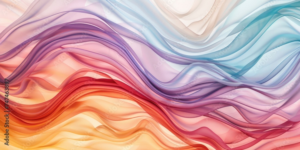 Poster vibrant abstract background with wavy lines, perfect for graphic design projects
