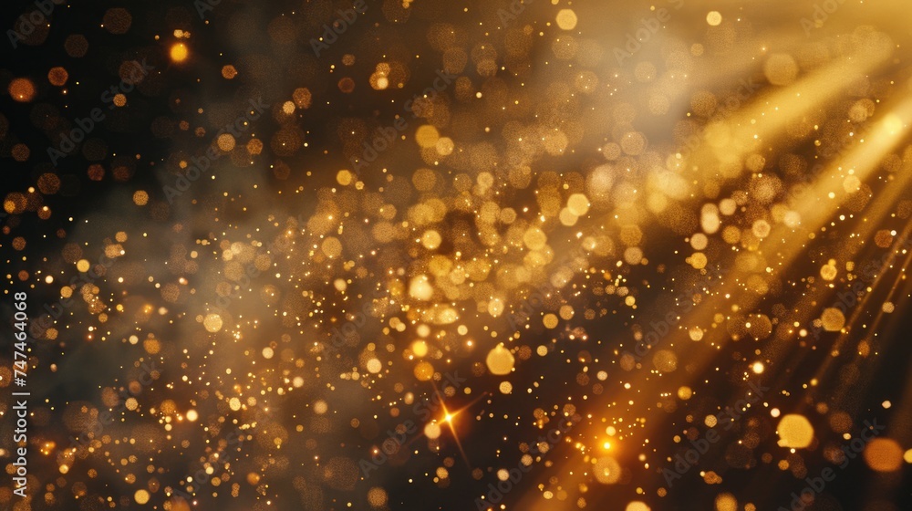 Poster a blurry image of a golden light. suitable for abstract designs