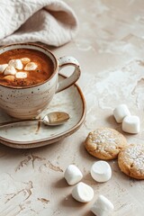 Obraz na płótnie Canvas Cozy Winter Cocoa Treat
