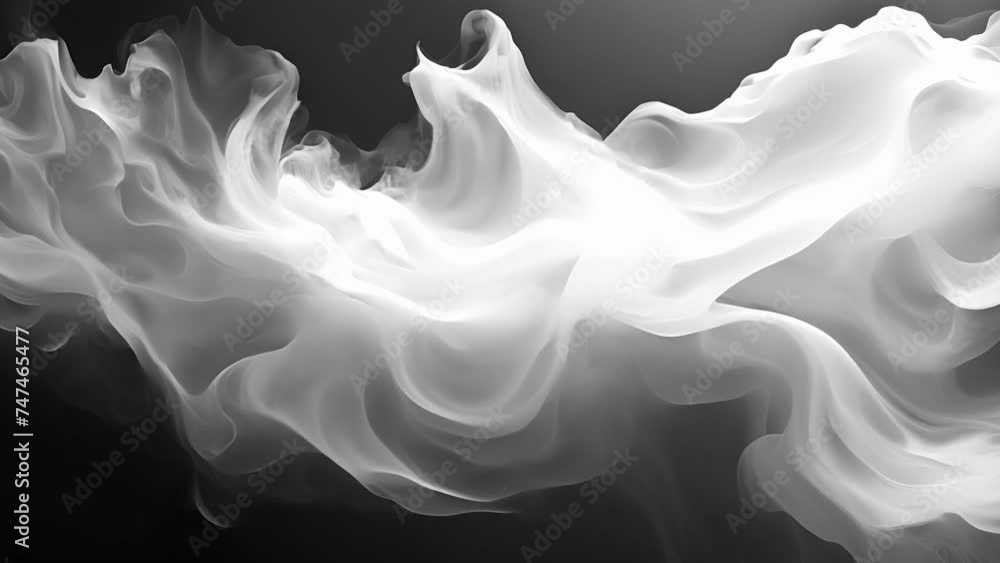 Poster texture of soft undulating smoke patterns.