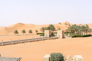 Desert resort, Rub' al Khali desert, Empty Quarter, Abu Dhabi, United Arab Emirates