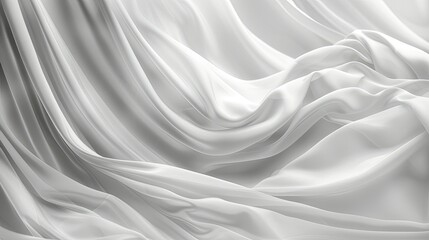 Elegant white satin fabric with soft folds.