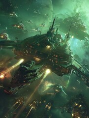 Epic space Galactic empires clash in a universe of fantasy and technology