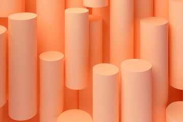 Cylinders design background. AI generative art - obrazy, fototapety, plakaty