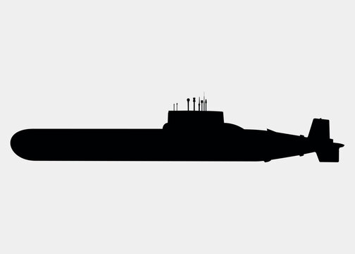 submarine vector icon isolated on white background