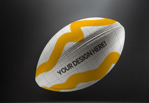 Rugby Ball Mockup 04