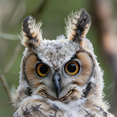 wild animal: great horned owl (Bubo virginianus)