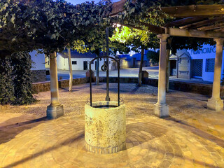 Well of the parador of the municipality of Viso del Marques, Ciudad Real, Spain
