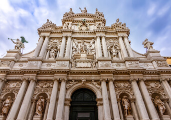 Fototapeta na wymiar Church of Santa Maria Zobenigo in Venice, Italy