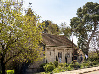 Obraz premium old church in the countryside, Alonei Abba, Israel 