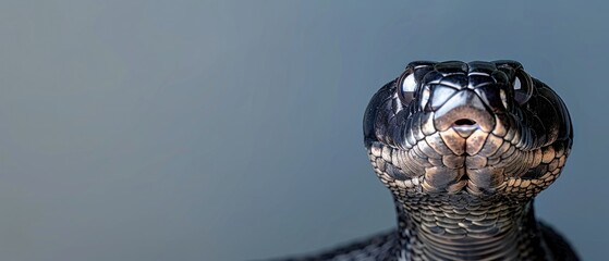 a close up of a snake's head with it's mouth open and it's tongue out. - obrazy, fototapety, plakaty