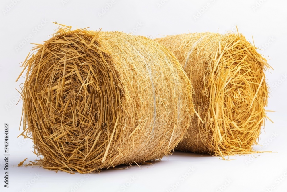 Poster harvesting hay. background with selective focus and copy space