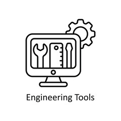 Engineering Tools vector outline Icon Design illustration. Graphic Design Symbol on White background EPS 10 File