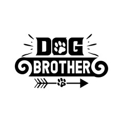 dog brother svg design