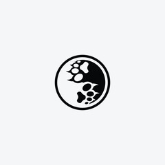 Abstract Animal Bear Yin Yang Logo Icon Ideas