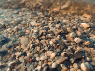 Stone in the water