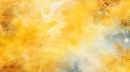 Obraz na płótnie Canvas brush yellow watercolor.color shades space image