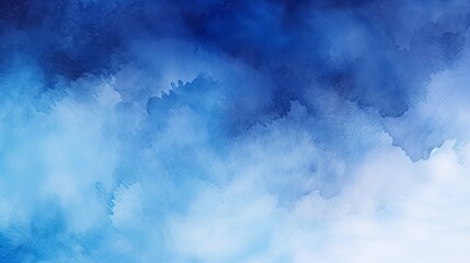 Dark blue watercolor background, shades of blue in an artistic abstract spot