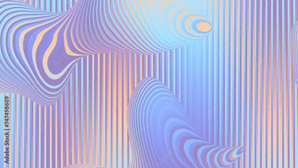 Leinwandbilder Floating abstract lava bubbles shapes on a abstract background. loop animation