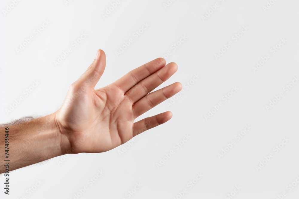 Poster A person extending their hand upwards. Suitable for various concepts and designs