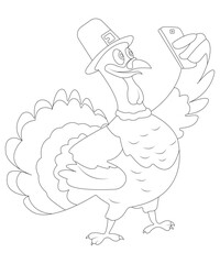 thanks giving coloring page vectore art line art outline art