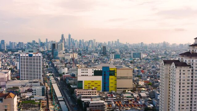 Aerial view of Jakarta the capital of Indonesia