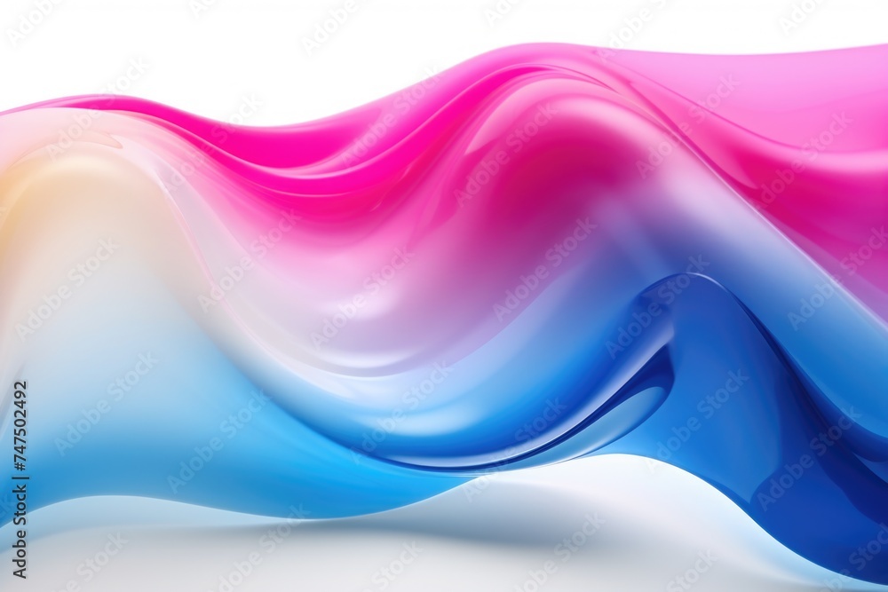 Poster Colorful abstract background with vibrant waves. Perfect for design projects