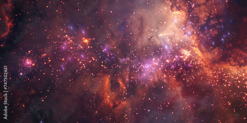 Poster a mesmerizing view of a star-filled space. perfect for backgrounds