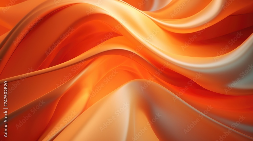 Poster Abstract background with smooth orange and white lines. Ideal for graphic design projects