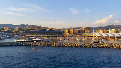 Genoa Port City. it is one of the most important seaports in Italy. With a trade volume of 51.6...