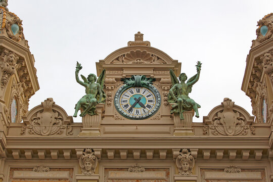 Clock at Monte Carlo Casino Building